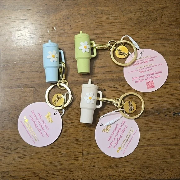 The Darling Effect Tumbler Key Chains Set of 3 - Picture 1 of 5